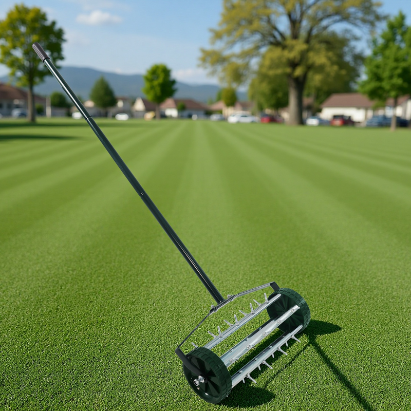 Heavy Duty Rolling Lawn Aerator by HouseOfZazla