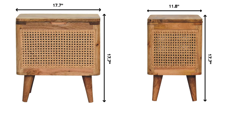 Soli Wood Larissa Lid-up Storage Stool, Oak-ish by HouseOfZazla