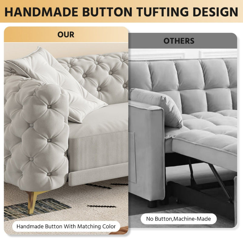 3-In-1 Convertible Sleeper Sofa by HouseOfZazla