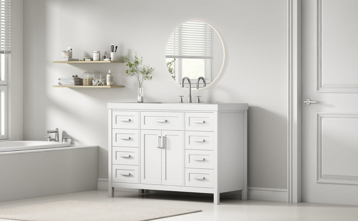 48" Bathroom Vanity with Sink, 2 Doors and 8 Drawers, photo 8 of 10