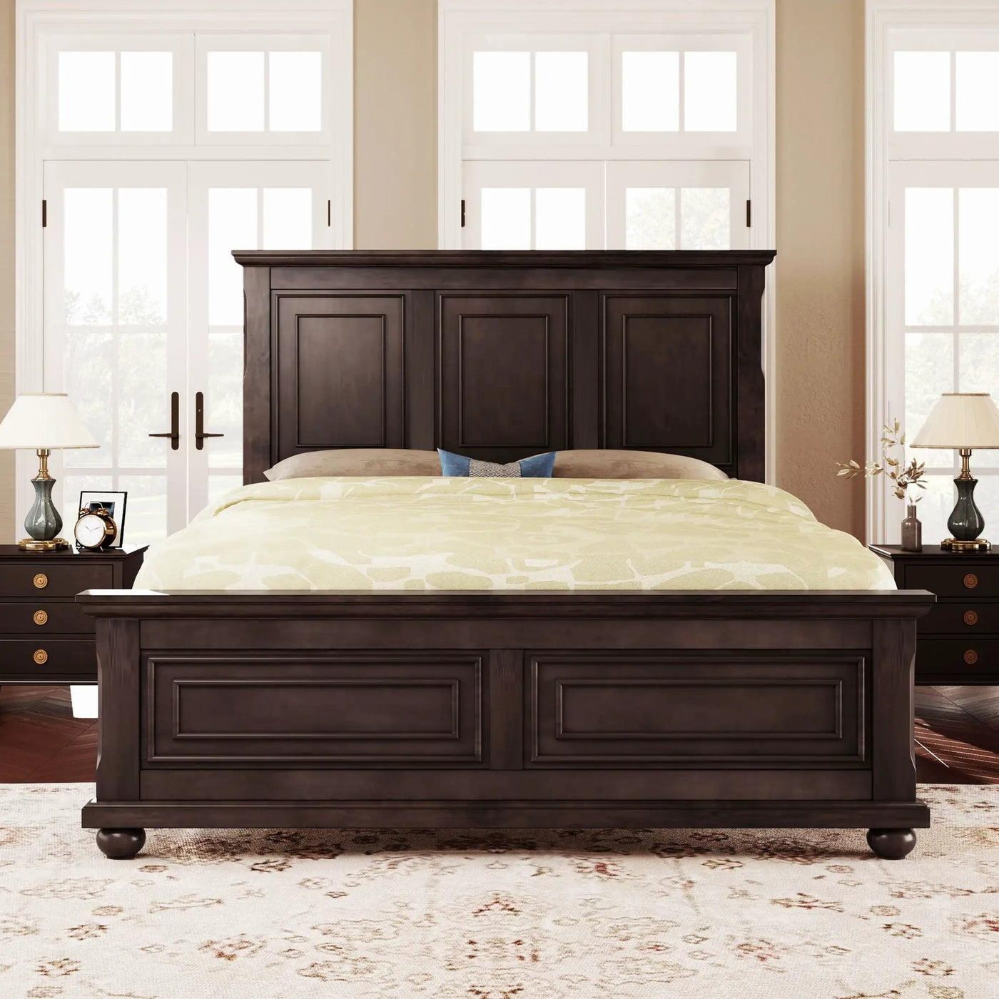Vintage Tall Headboard Bed by HouseOfZazla