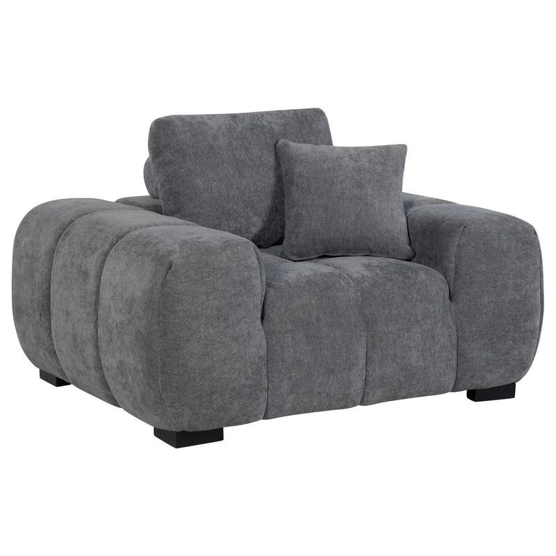Plather - Track Arm Accent Chair by HouseOfZazla
