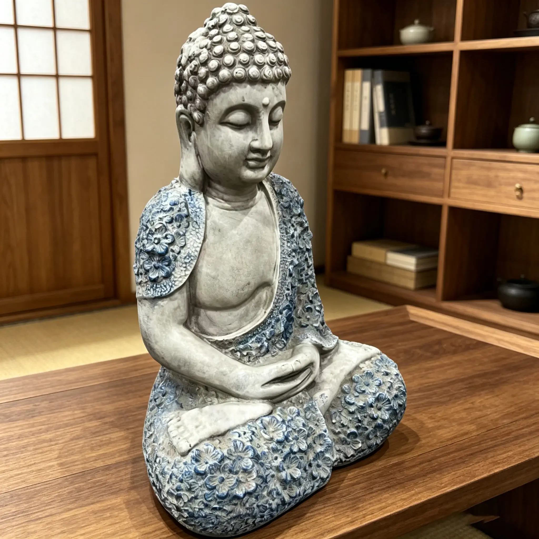 16'' Weatherproof Resin Buddha Garden Statue by HouseOfZazla
