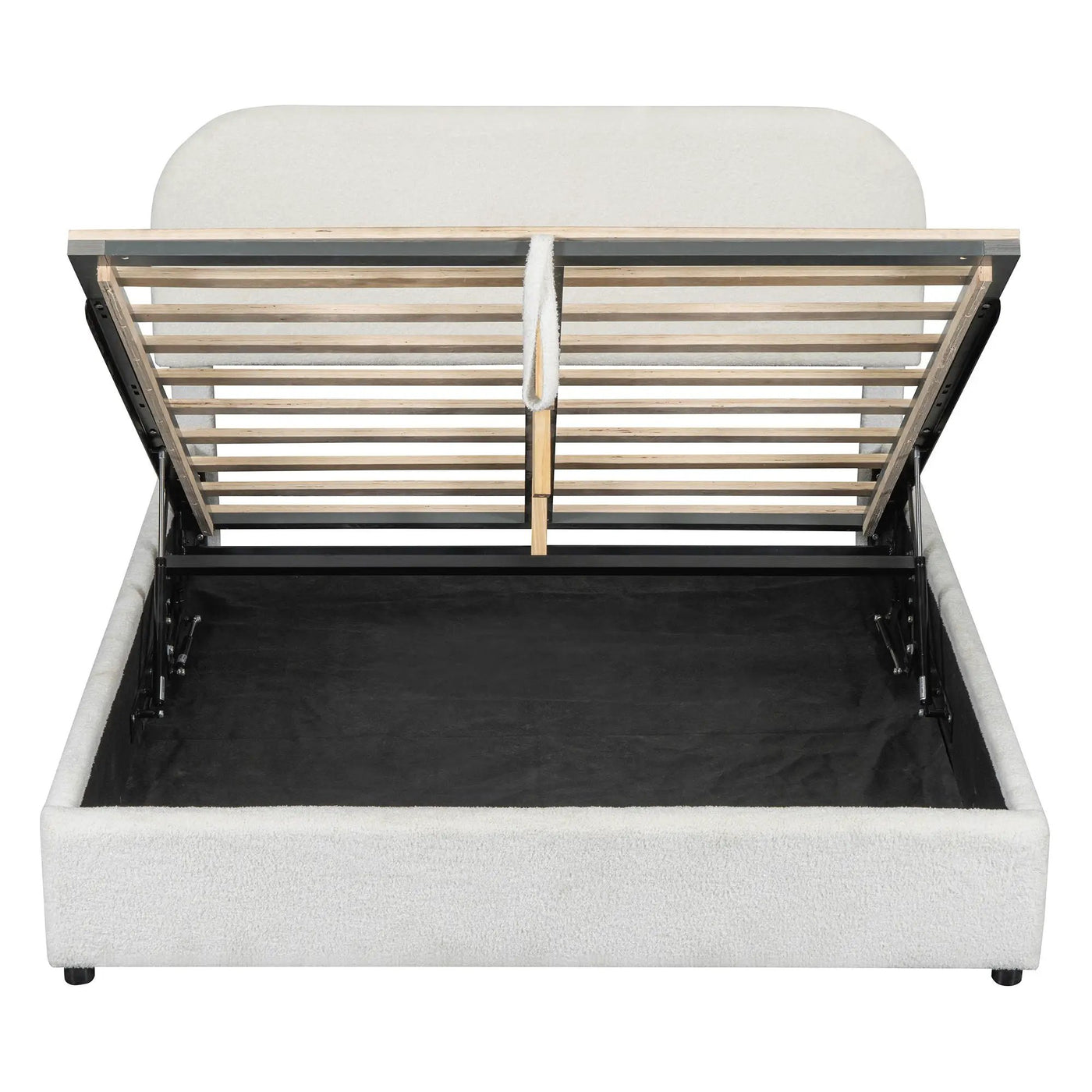 Upholstered Platform Bed With Hydraulic Storage System by HouseOfZazla