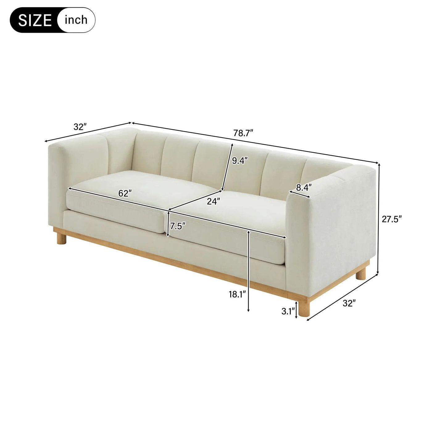 Soft Loveseat Sofa For Living Room by HouseOfZazla