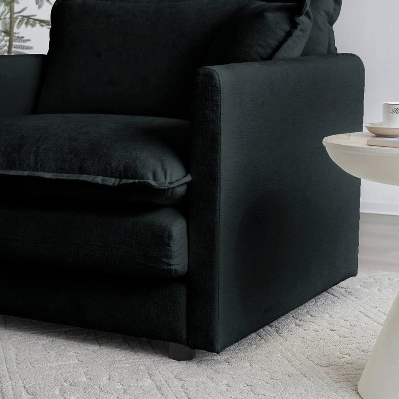 Chenille Fabric Ottomans Footrest to Combine with Sofas by HouseOfZazla