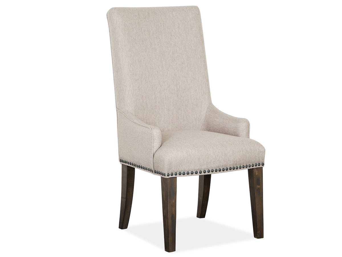 Bellamy - Upholstered Host Chair (Set of 2) - Peppercorn, photo 2 of 7