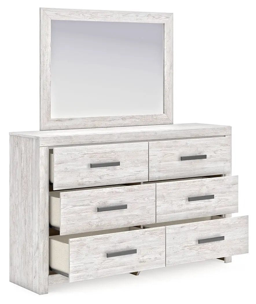Cayboni - Dresser And Mirror - Whitewash by Unique Piece Furniture