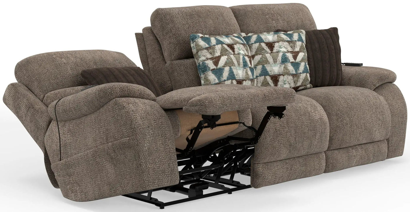 Joya - Power Headrest Power LayFlat Reclining Sofa With CR3 Heat/Massage/Lumbar/ZG by Unique Piece Furniture