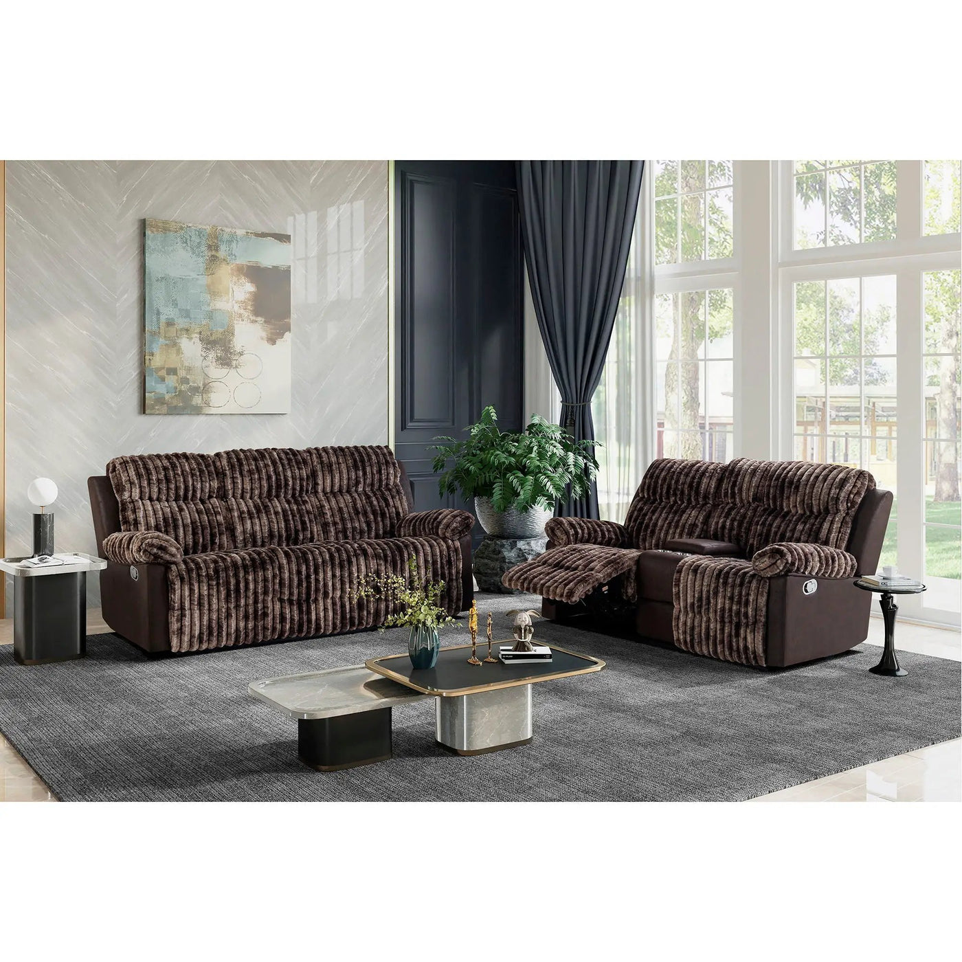 Brenda - Sofa With Manual Recline Function by HouseOfZazla
