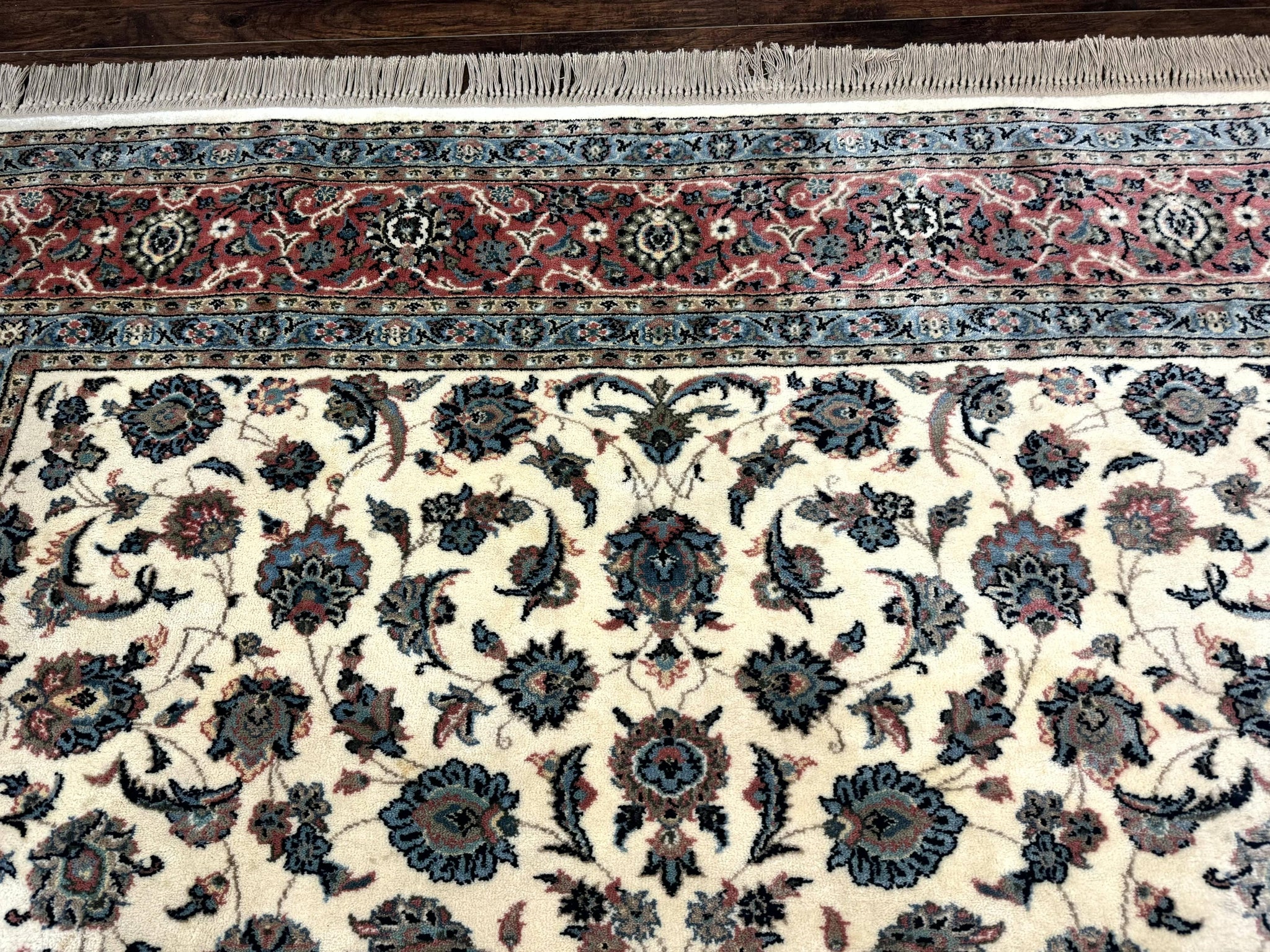 Karastan Rug 8.8 x 12, Ivory Rose Kashan #768, Wool Pile Karastan Carpet, Original 700 Series, Rare, Discontinued, Vintage by Jewel Rugs