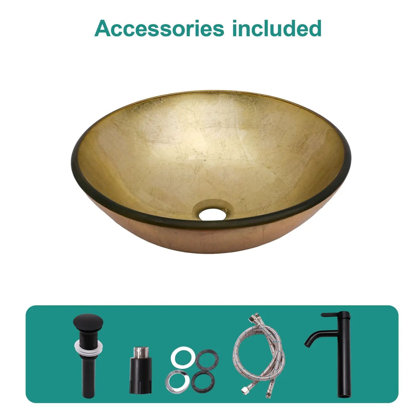 Vessel Sink With Faucet And Pop-Up Drain by HouseOfZazla