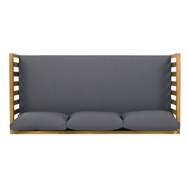 Claremont 3 Seater Daybed and Acacia Wood Patio Table by HouseOfZazla