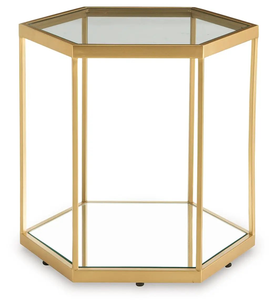 Veerwick - Accent Cocktail Table - Gold Finish by Unique Piece Furniture