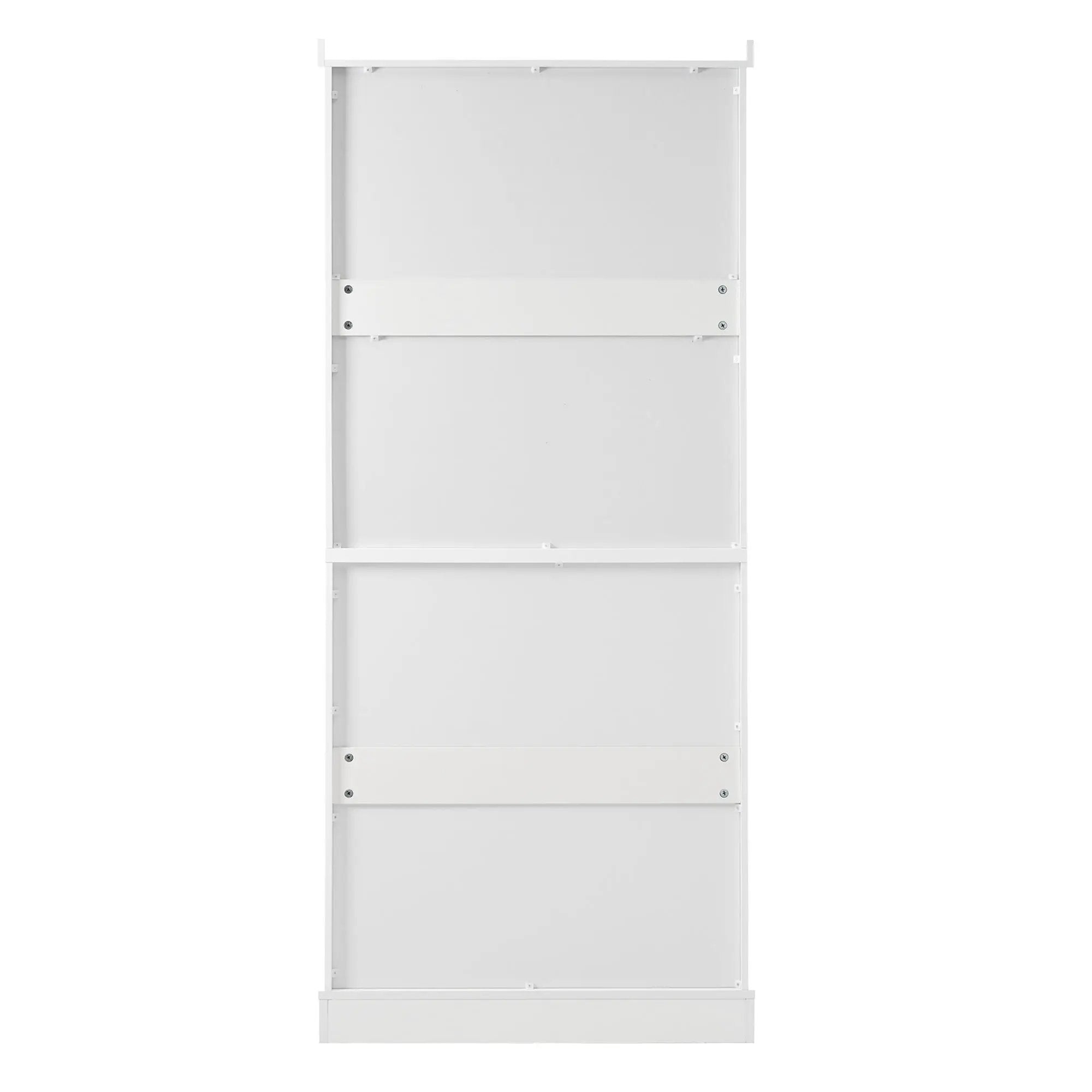 Freestanding Tall Bathroom Cabinet With Adjustable Shelves, Drawers, Soft Close Glass Doors by HouseOfZazla
