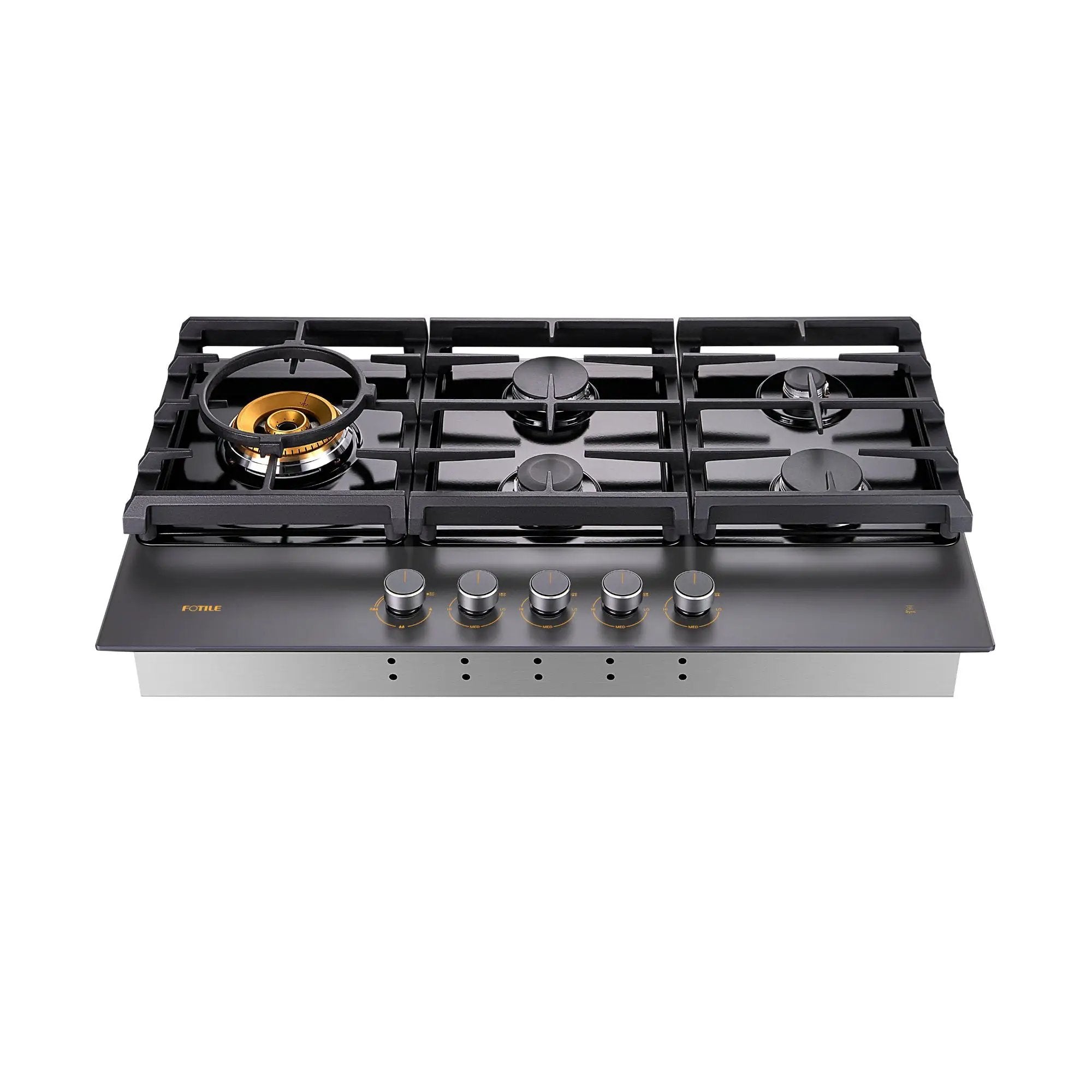 36" Anti-glare Glass Tri-Ring Gas Cooktop Series | GLG36501 by FOTILE