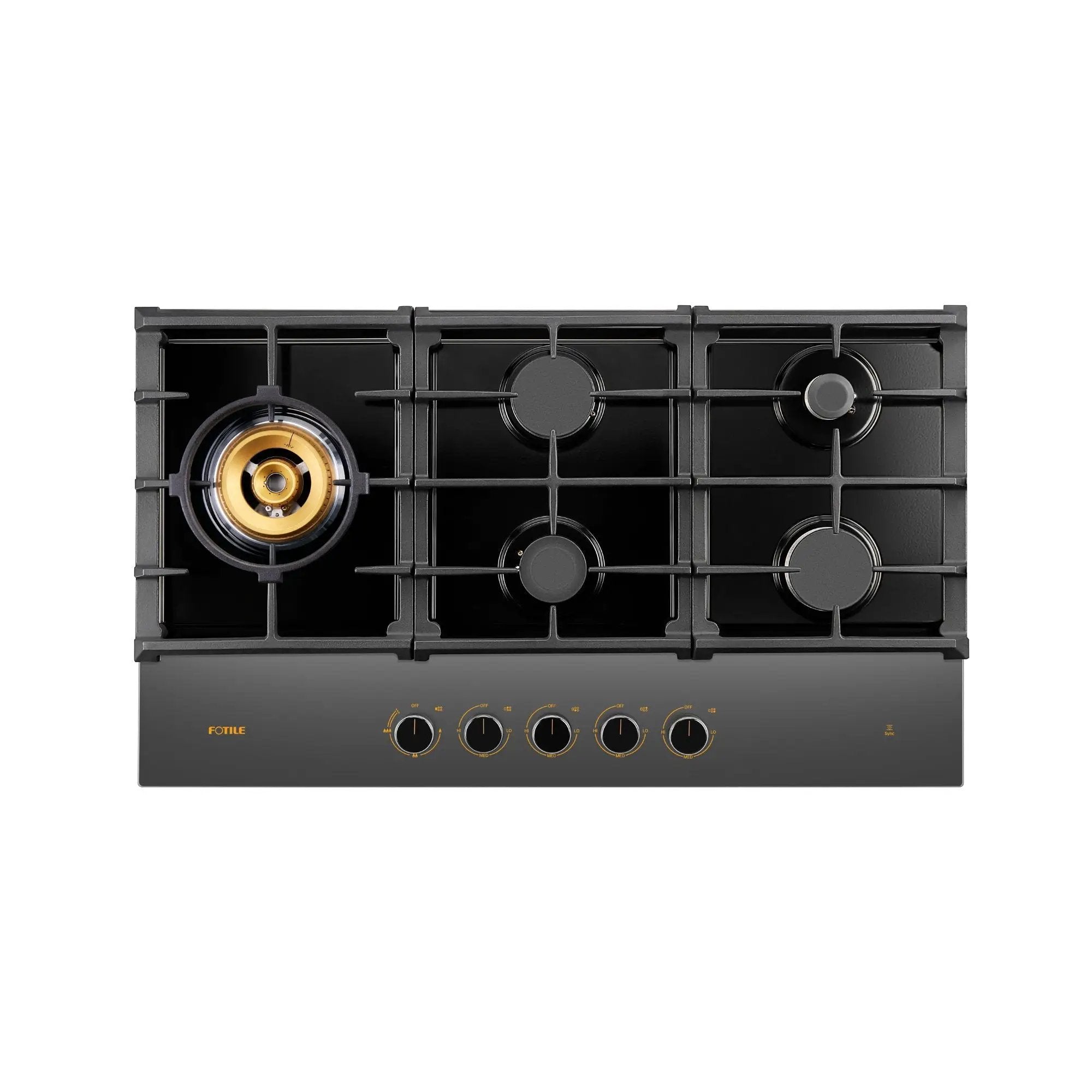 36" Anti-glare Glass Tri-Ring Gas Cooktop Series | GLG36501 by FOTILE