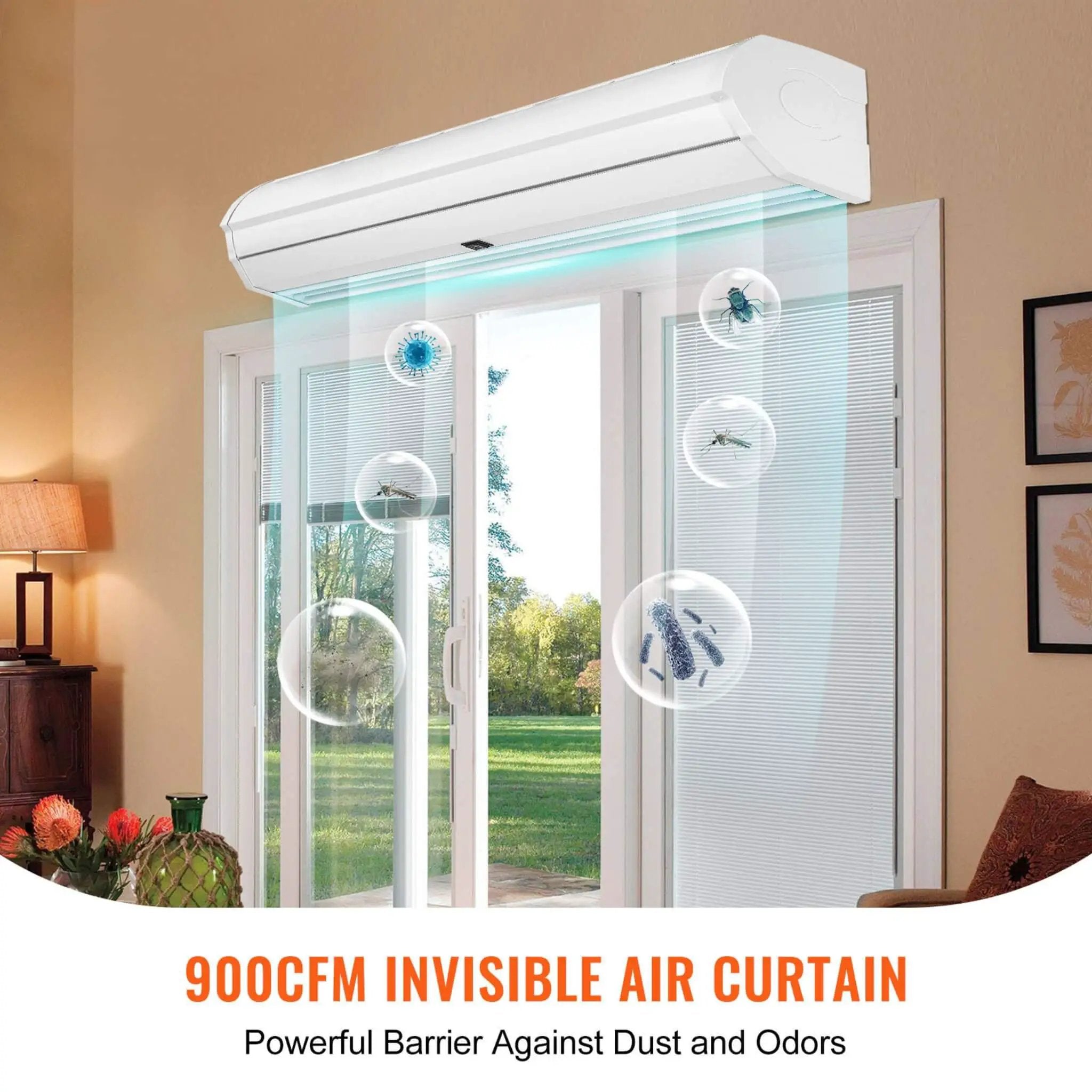 36-Inch 110V Commercial 2-Speed 900CFM Indoor Wall-Mounted Air Curtain (SAK63471) by SAKSBY WHOLESALE