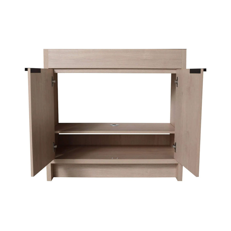 Nuvia 36-Inch Freestanding Bathroom Vanity With White Resin Sink (SAK39274) by SAKSBY WHOLESALE