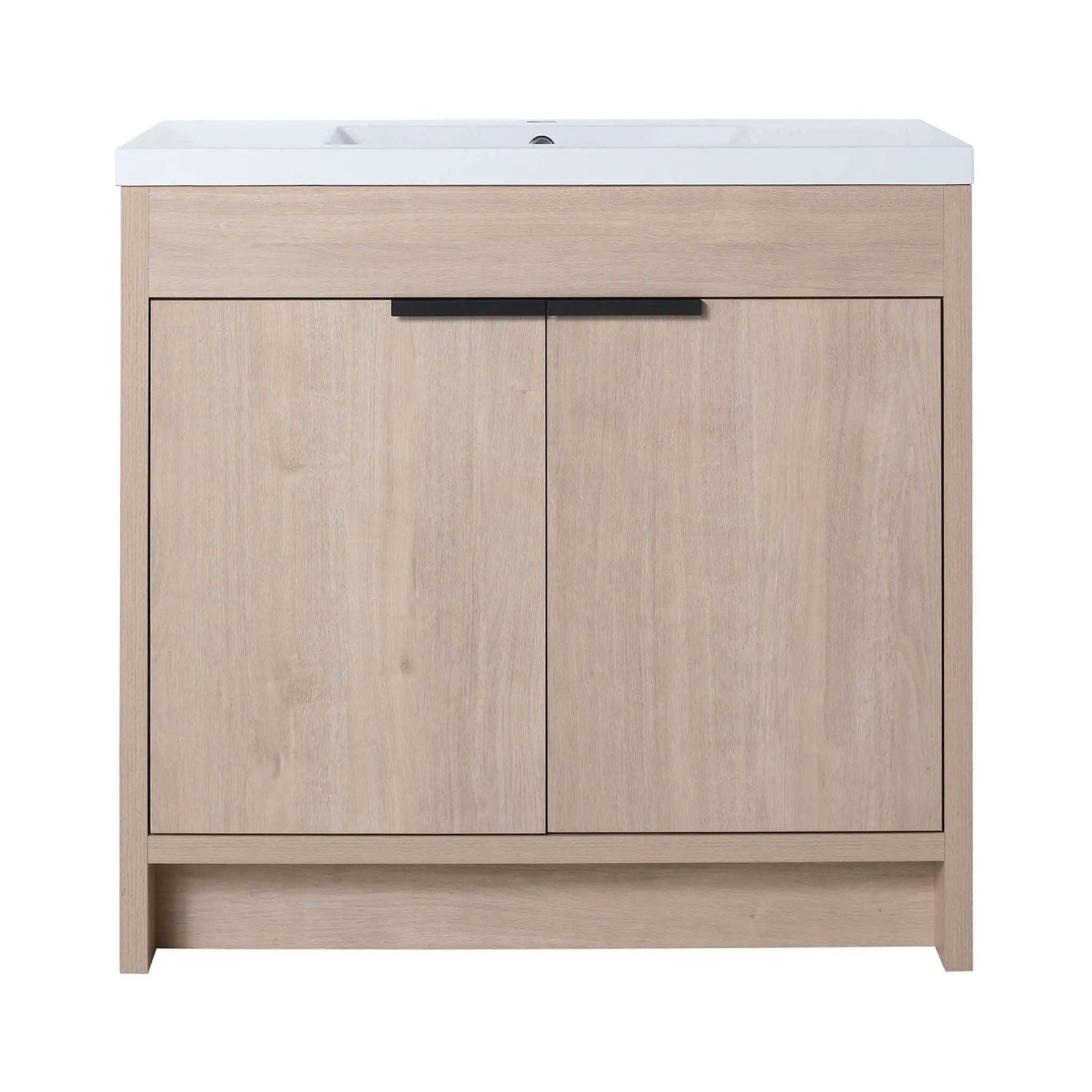 Nuvia 36-Inch Freestanding Bathroom Vanity With White Resin Sink (SAK39274) by SAKSBY WHOLESALE
