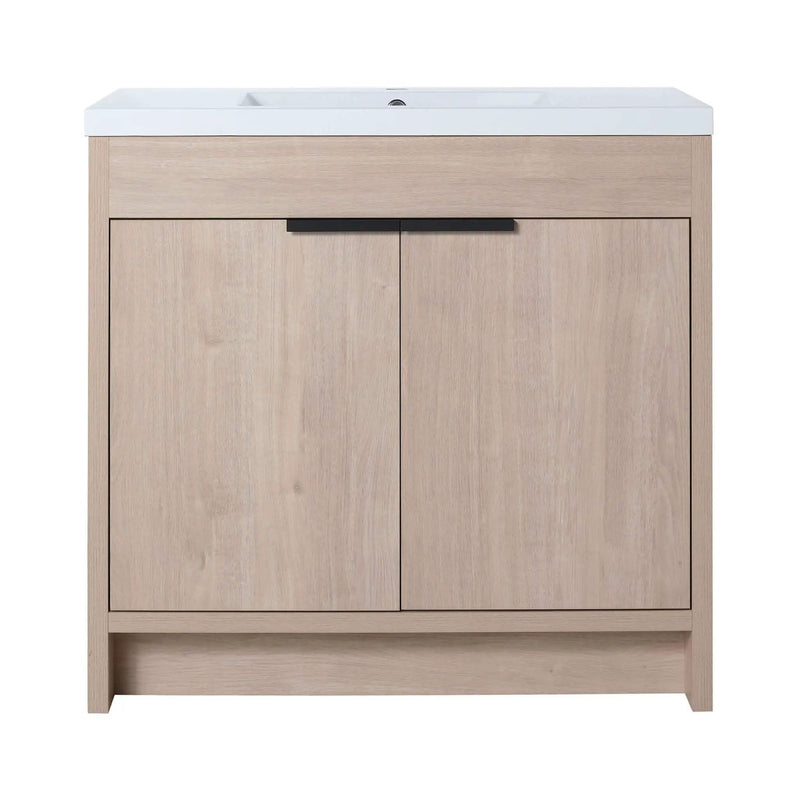Nuvia 36-Inch Freestanding Bathroom Vanity With White Resin Sink (SAK39274) by SAKSBY WHOLESALE