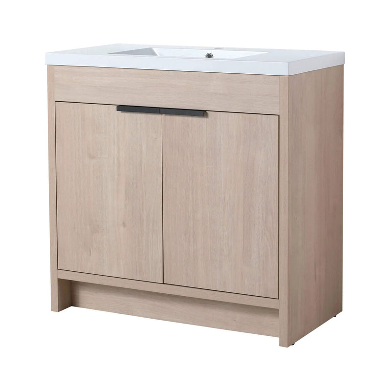 Nuvia 36-Inch Freestanding Bathroom Vanity With White Resin Sink (SAK39274) by SAKSBY WHOLESALE