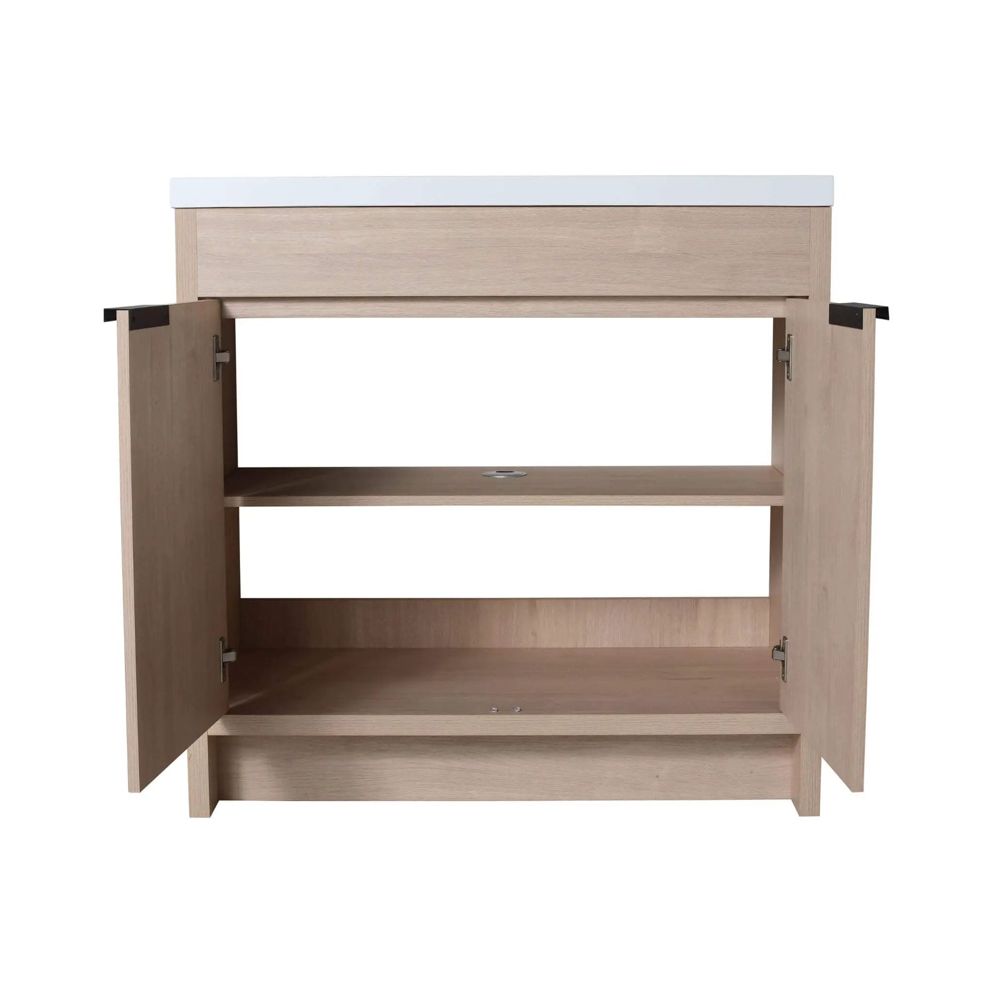 Nuvia 36-Inch Freestanding Bathroom Vanity With White Resin Sink (SAK39274) by SAKSBY WHOLESALE