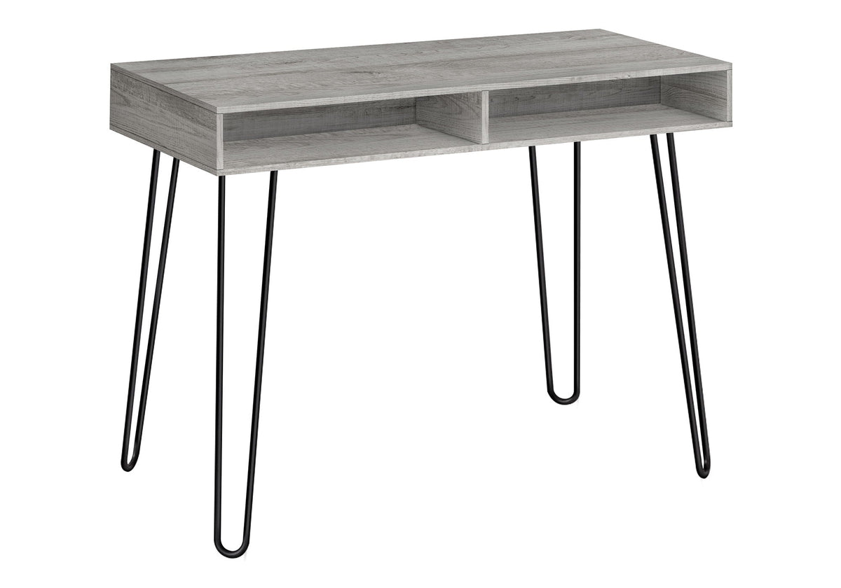 Contemporary Computer Desk with Storage Drawers - Metal & Wood Frame, photo 2 of 16