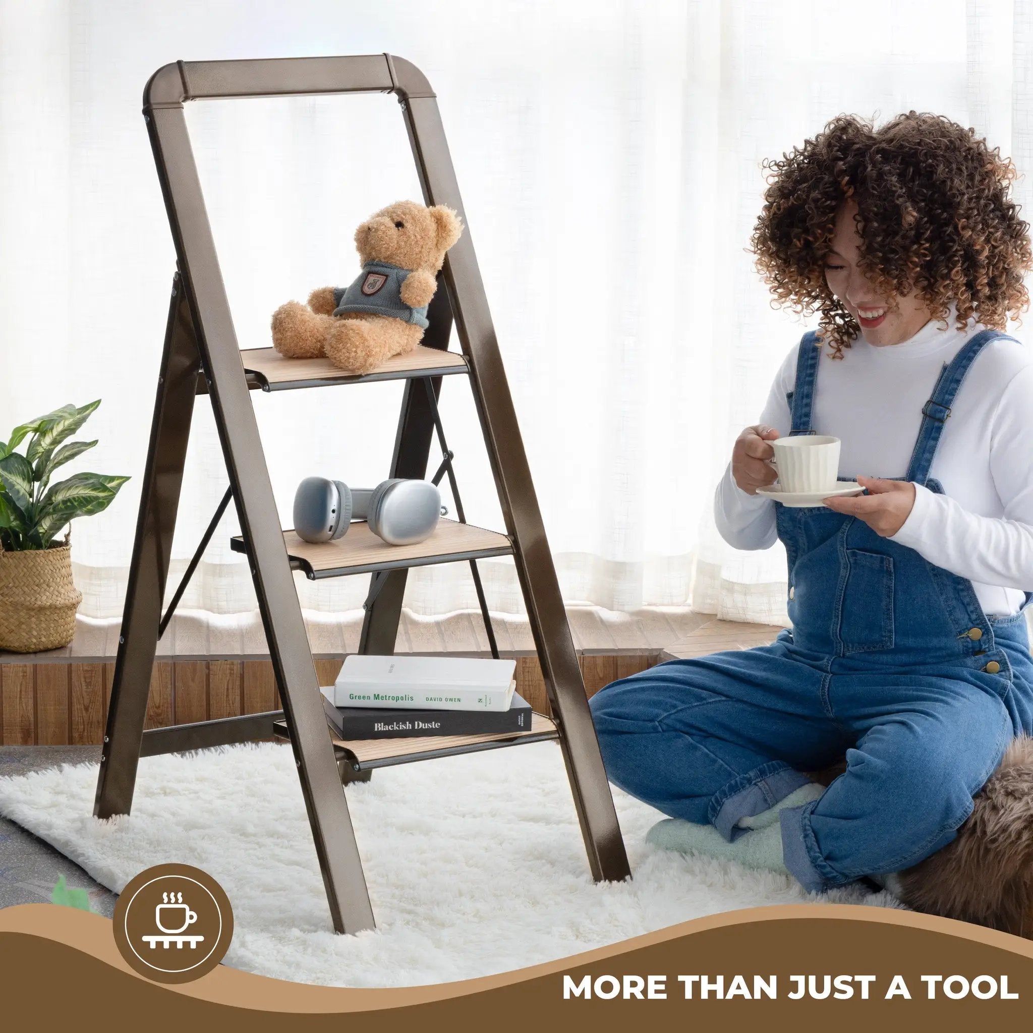 3 Step Ladder Folding Step Stool by HouseOfZazla