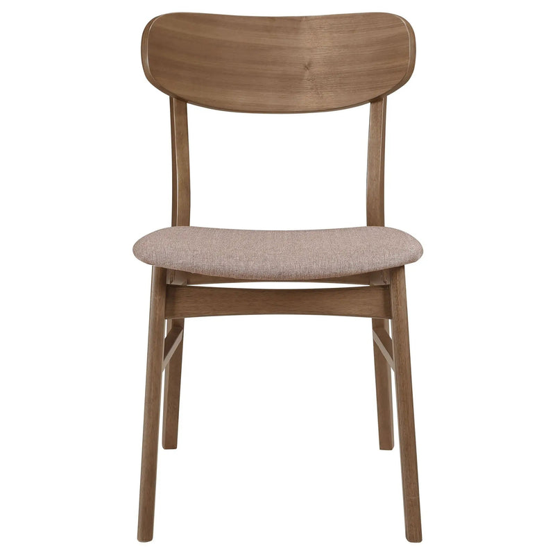 Dortch Dining Side Chair Walnut and Brown (Set of 2) by Unique Piece Furniture