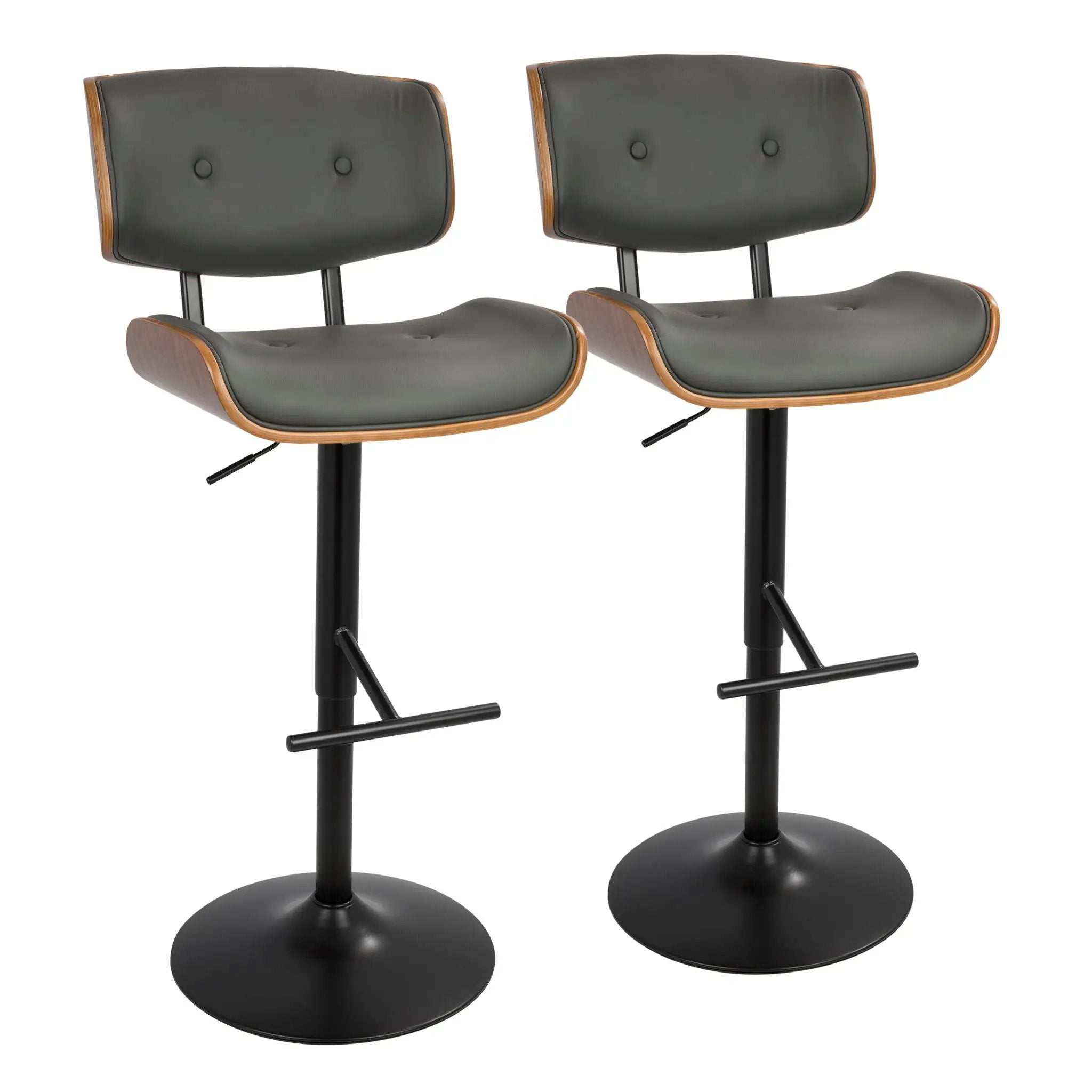 Lombardi - Mid Century Modern Adjustable Barstool by Unique Piece Furniture