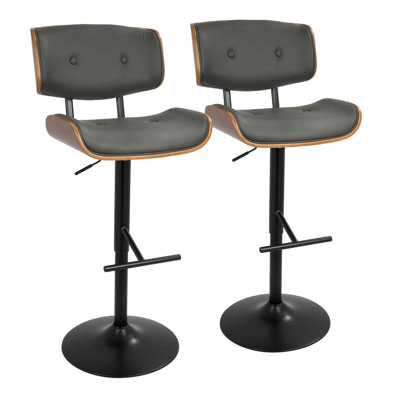 Lombardi - Mid Century Modern Adjustable Barstool by Unique Piece Furniture