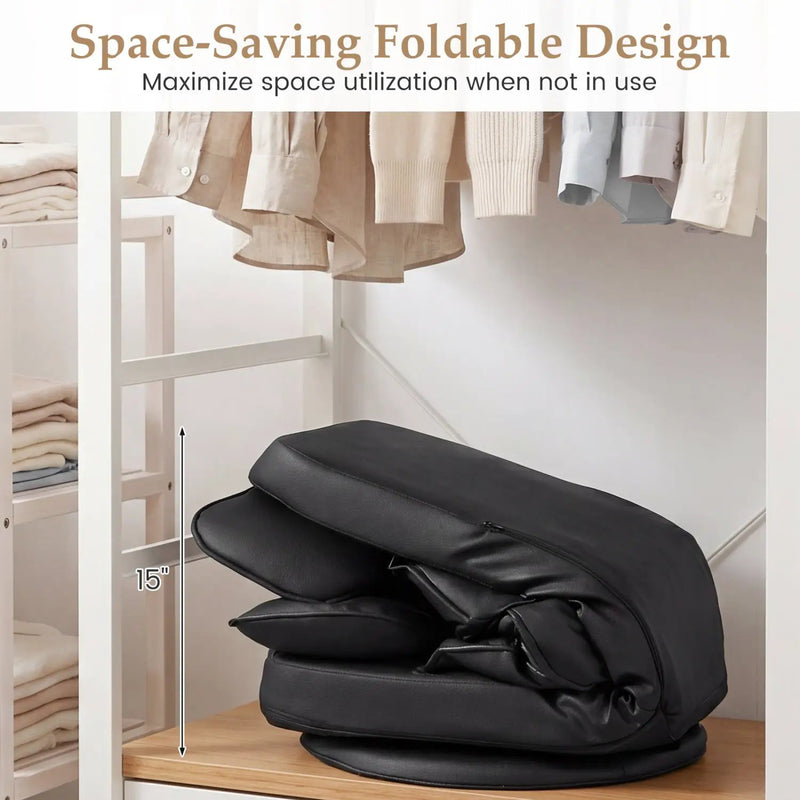 360 Degree Swivel Floor Gaming Chair with 6-Position Adjustable Backrest and Sponge Filling by DirectDeals