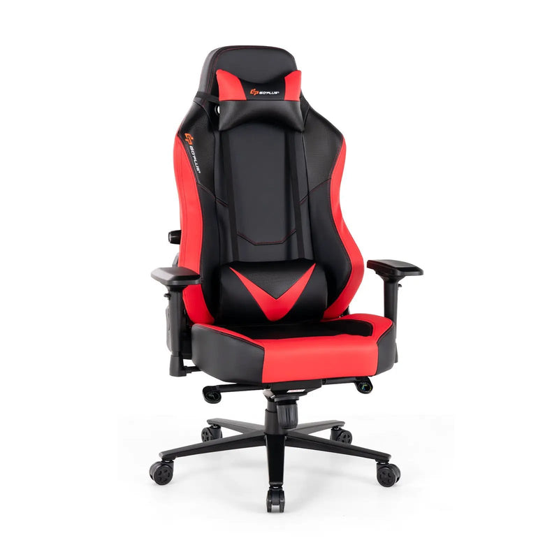 360¬∞ Swivel Computer Chair with Casters for Office Bedroom-Red by DirectDeals