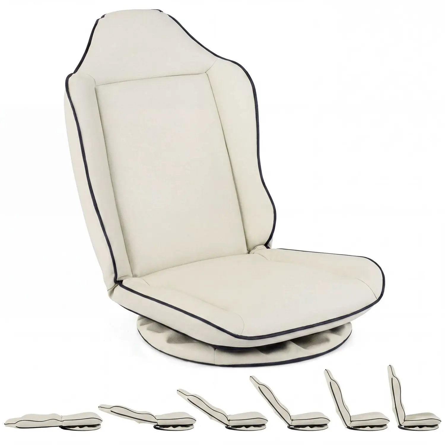 360° Swivel Floor Gaming Chair with Adjustable Backrest by DirectDeals