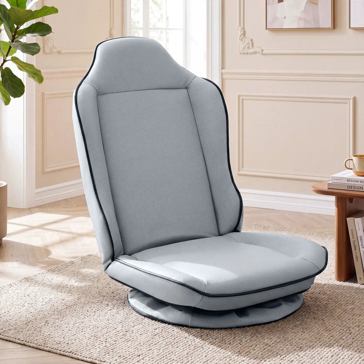 360° Swivel Floor Gaming Chair with Adjustable Backrest by DirectDeals
