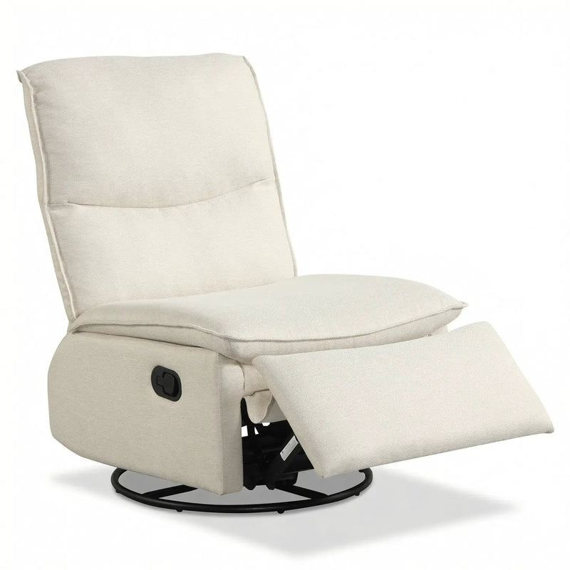 360° Swivel Rocking Chair with Cushioned Back for Living Room by DirectDeals