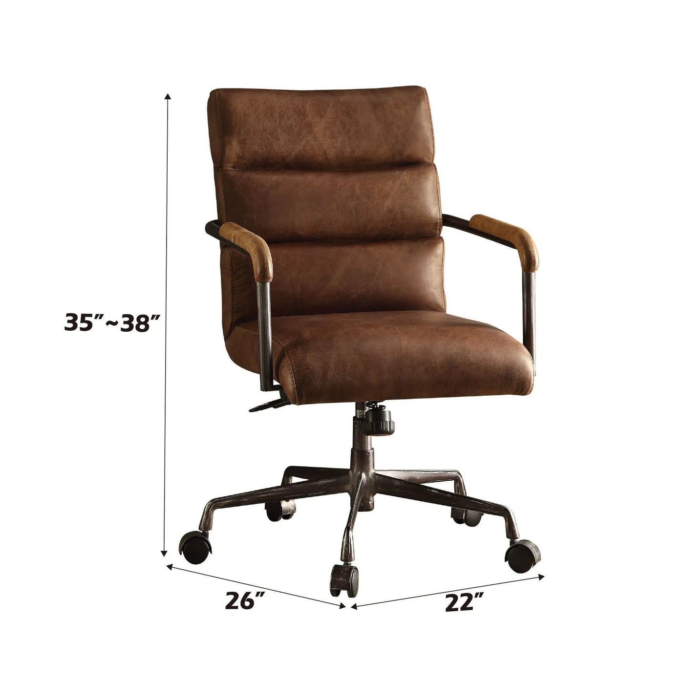Harith Retro Top Grain Office Chair by HouseOfZazla