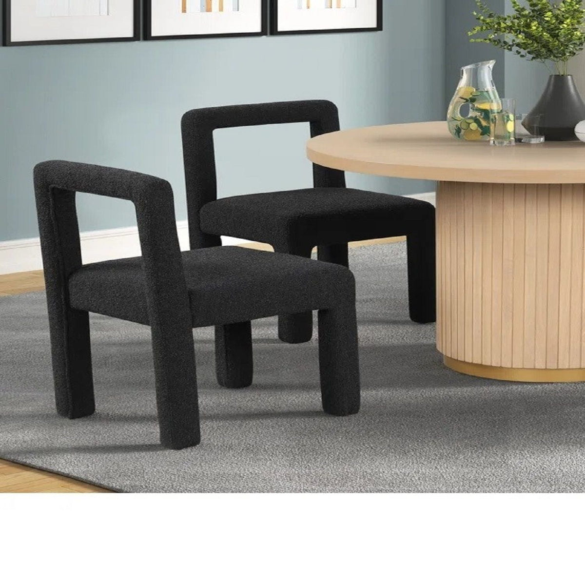 Dining Chairs with Square Open Back - Set of 2, photo 5 of 13