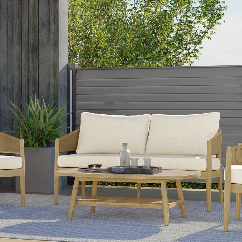 Bayshore - Outdoor Coffee Table - Light Teak by Unique Piece Furniture