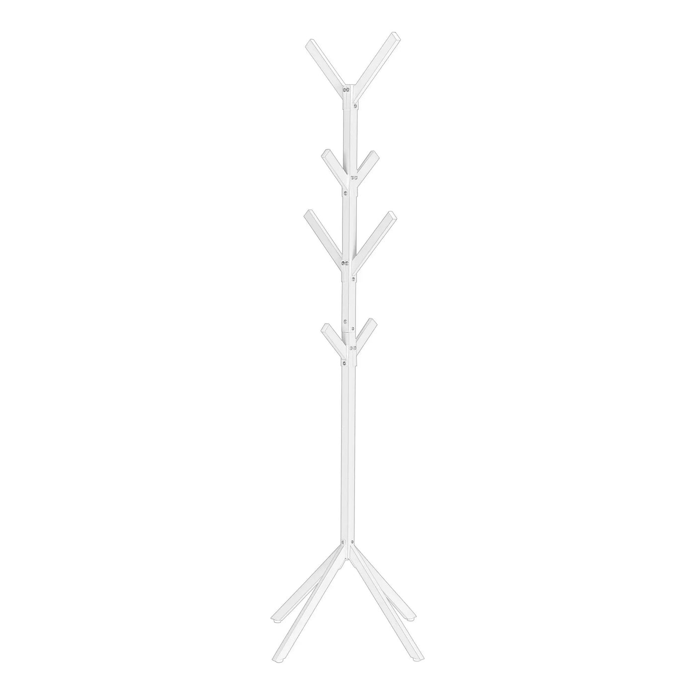 Coat Rack, Hall Tree, Free Standing, 8 Hooks, Entryway, Contemporary & Modern by Unique Piece Furniture