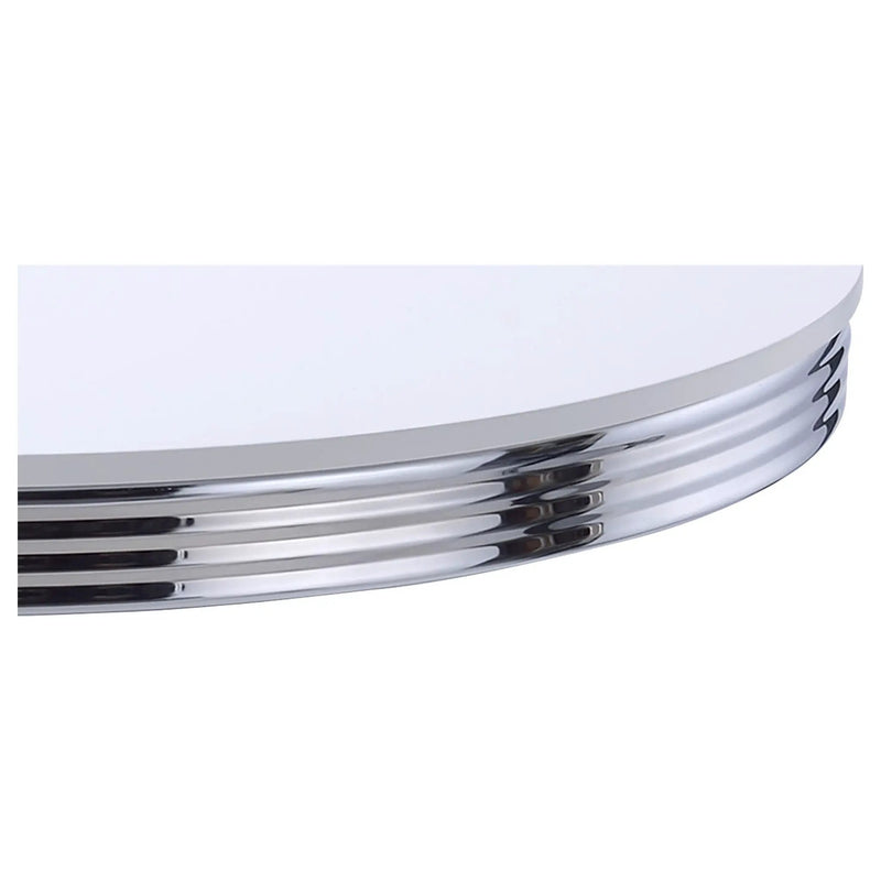 Retro Round Dining Table - White by HouseOfZazla