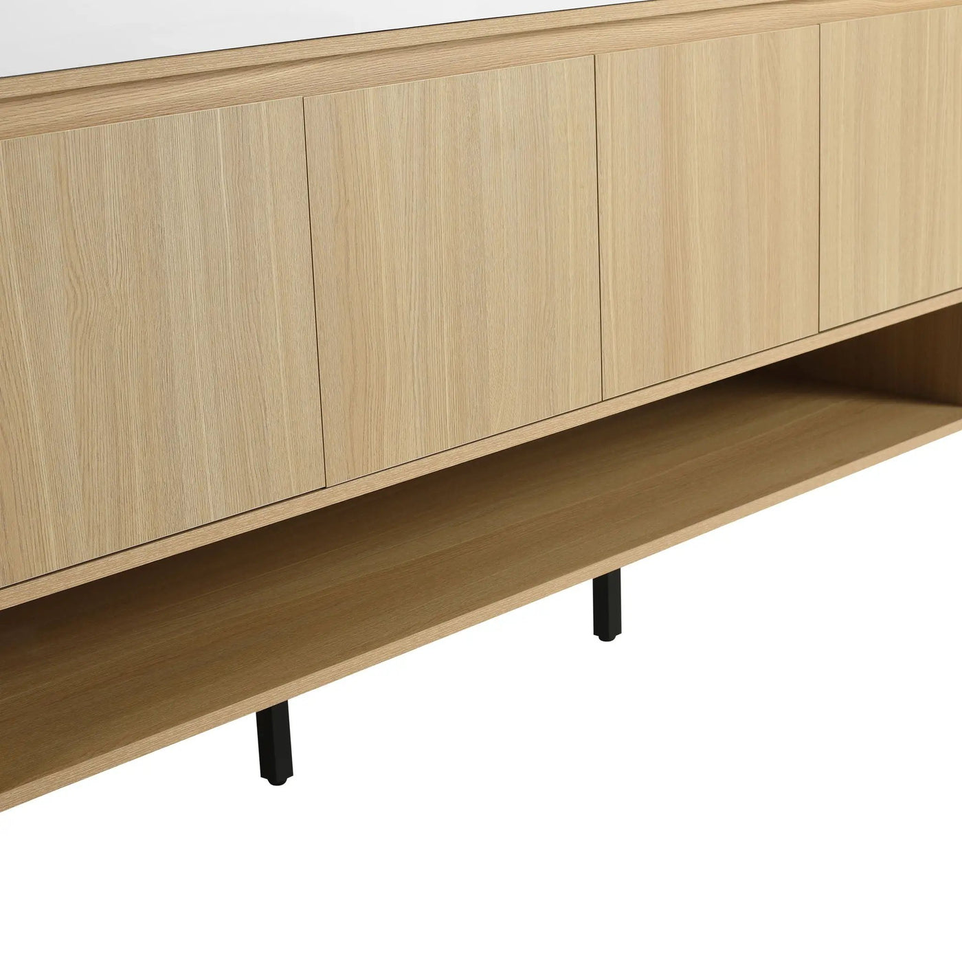 Modern Bathroom Vanity Combo With Single Resin Sink And Storage Cabinet by HouseOfZazla