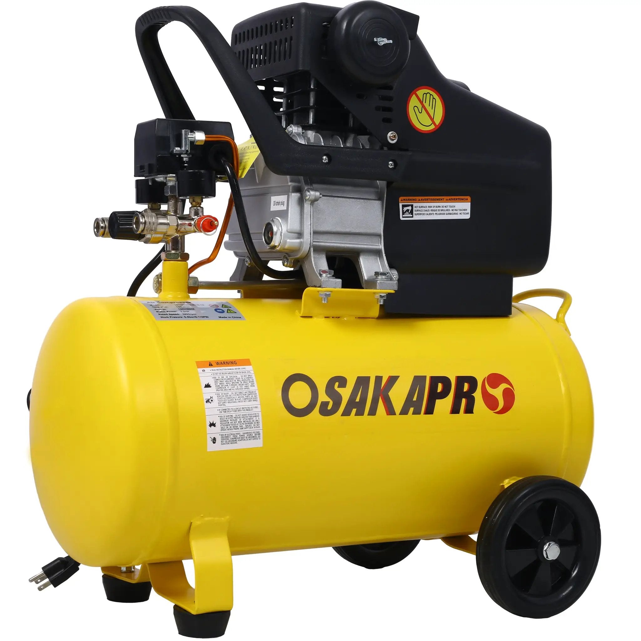3.5HP Portable Oil-Lubricated Air Compressor by HouseOfZazla