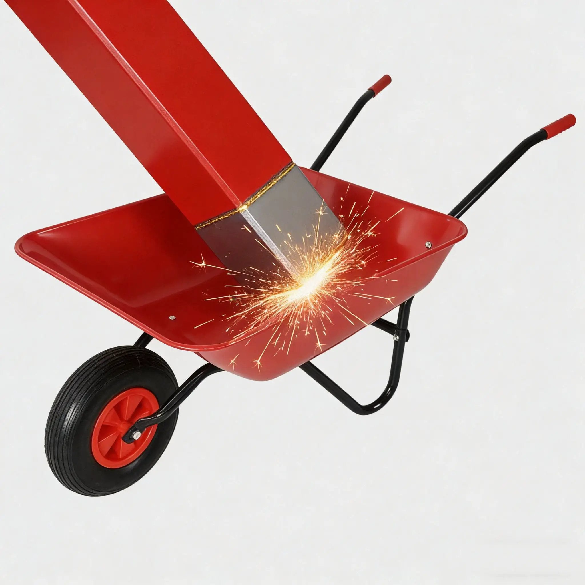 Steel Tray Wheel Barrow Trolley by HouseOfZazla