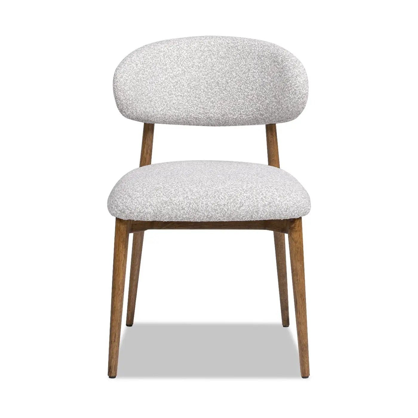 Locke - Modern Upholstered Dining Chair With Frame - Salt / Pepper by Unique Piece Furniture