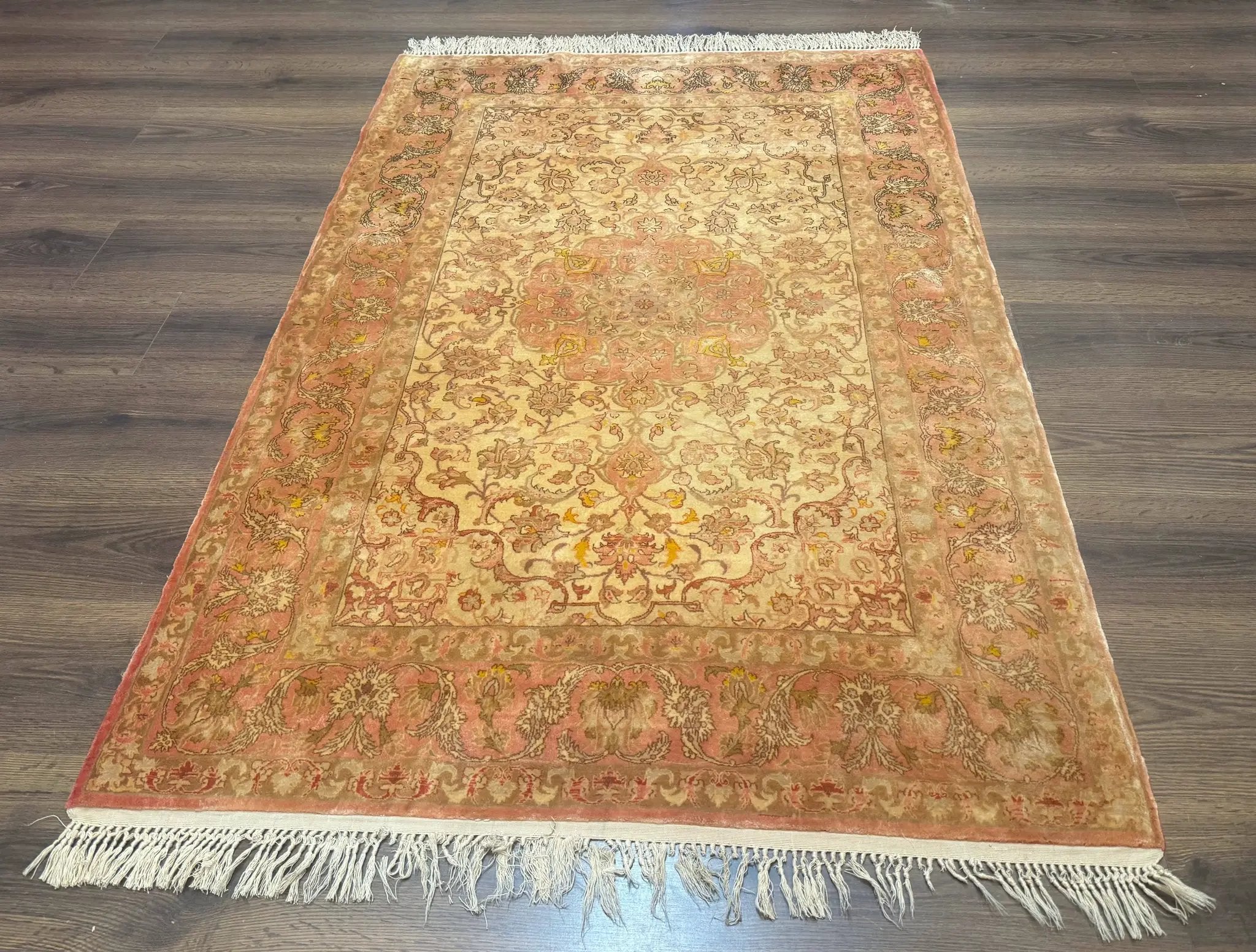 Persian Isfahan Rug 3x5 Fine 550 KPSI Kork Wool on Silk by Jewel Rugs