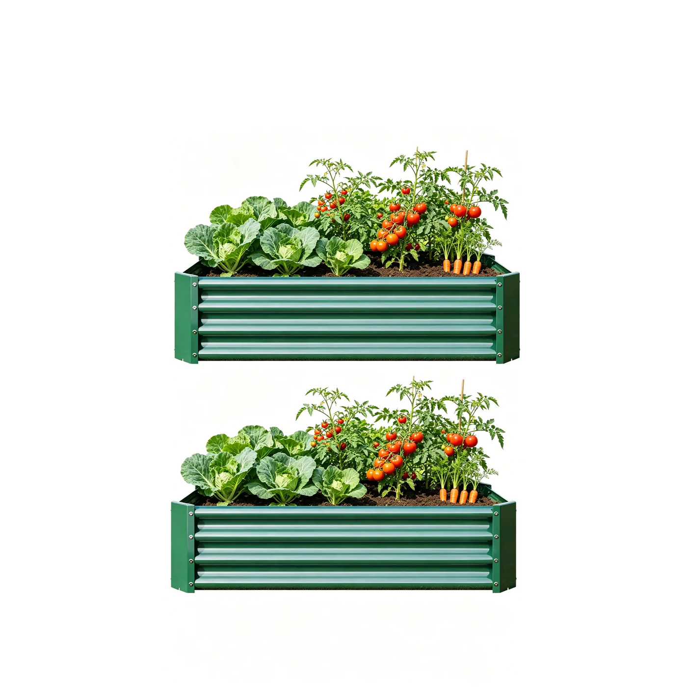 2-Piece Metal Garden Pots & Planters Set by HouseOfZazla