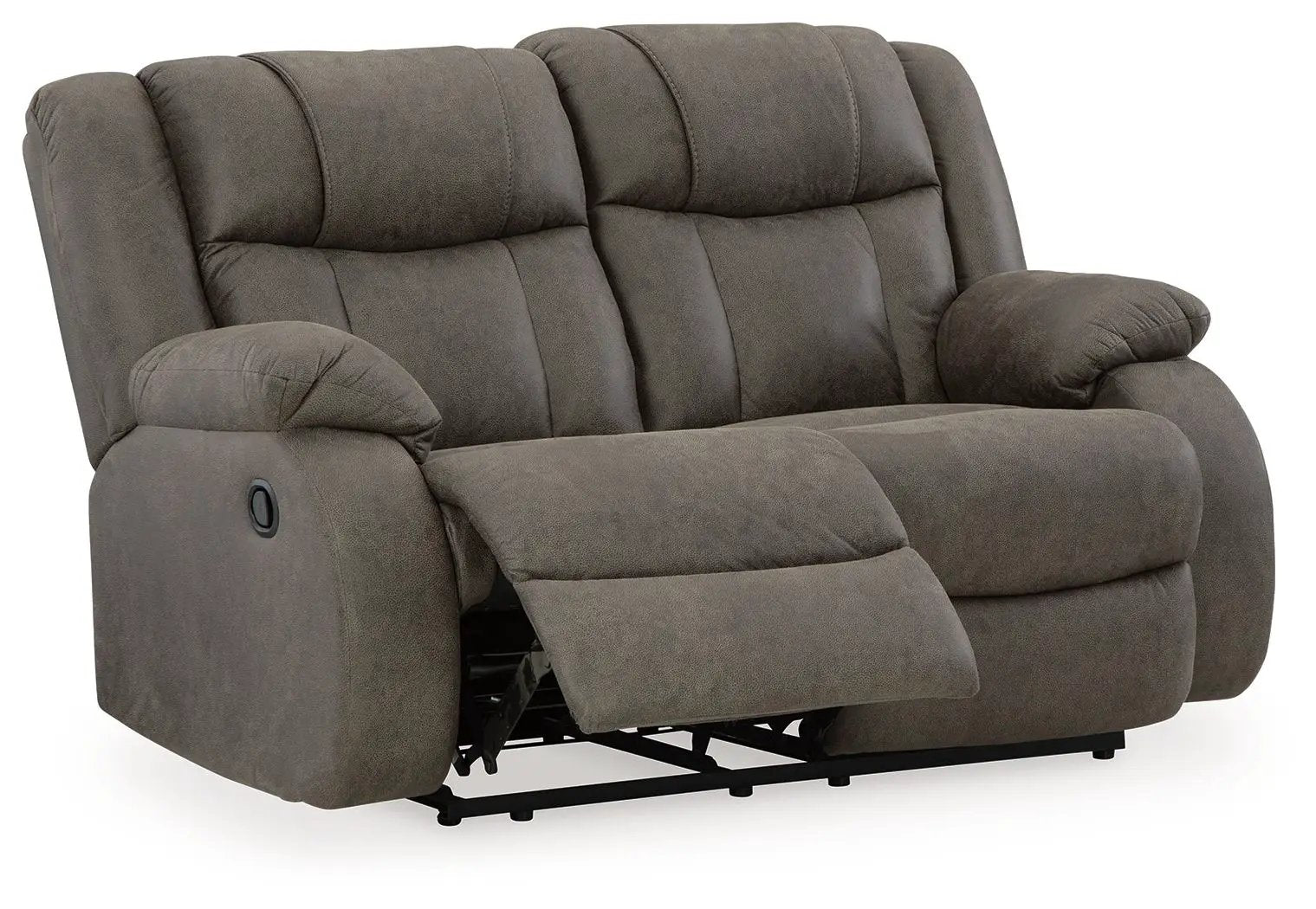 First Base - Reclining Loveseat - Gunmetal by Unique Piece Furniture
