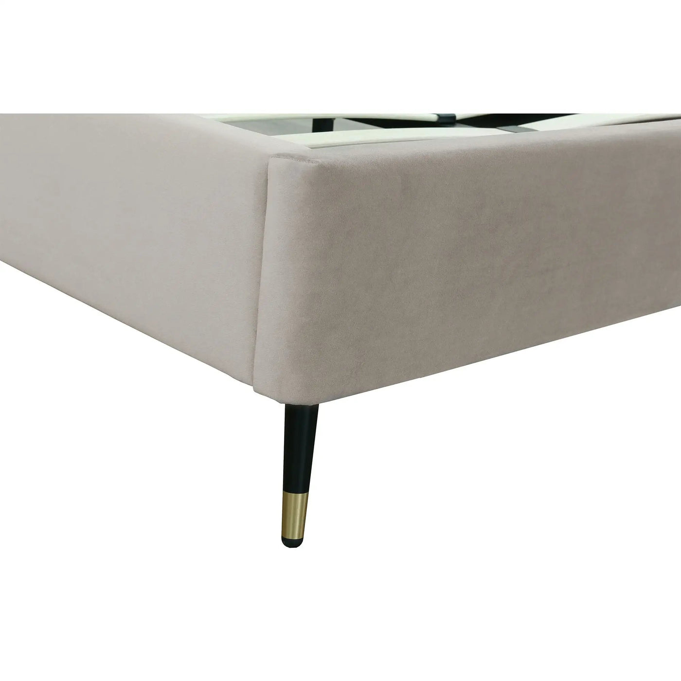 Crosby - Bed With Upholstered Headboard And Slats by HouseOfZazla